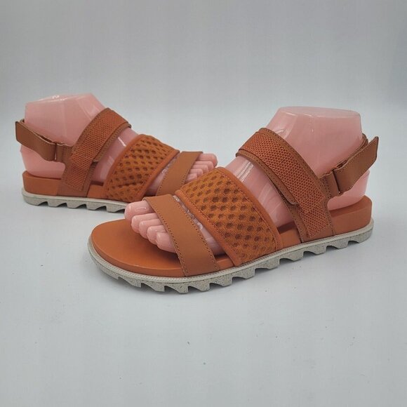 NEW Sorel Roaming Decon Slingback Sandals Mesh Leather Orange Women's Size 7 - Picture 7 of 12